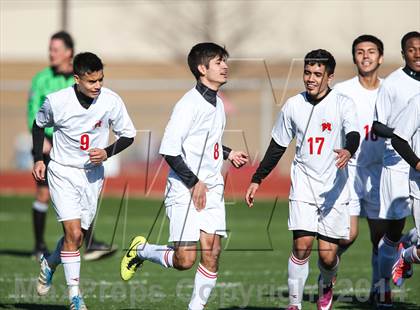 Thumbnail 3 in South Grand Prairie vs. MacArthur (Martin Invitational Soccer Tournament) photogallery.