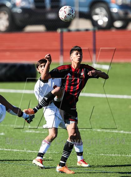 Thumbnail 3 in South Grand Prairie vs. MacArthur (Martin Invitational Soccer Tournament) photogallery.