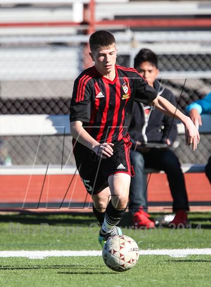 Thumbnail 1 in South Grand Prairie vs. MacArthur (Martin Invitational Soccer Tournament) photogallery.
