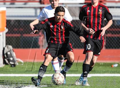 Thumbnail 3 in South Grand Prairie vs. MacArthur (Martin Invitational Soccer Tournament) photogallery.