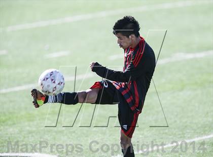 Thumbnail 2 in South Grand Prairie vs. MacArthur (Martin Invitational Soccer Tournament) photogallery.