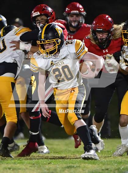 Thumbnail 1 in Delta vs. Woodland Christian (CIF SJS D7 Quarterfinal) photogallery.