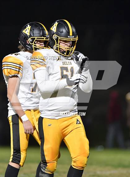 Thumbnail 1 in Delta vs. Woodland Christian (CIF SJS D7 Quarterfinal) photogallery.