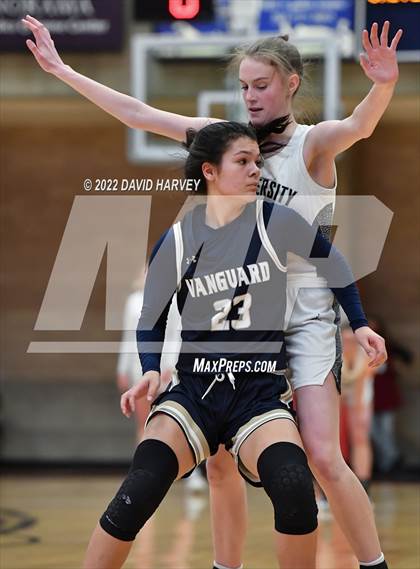 Thumbnail 2 in The Vanguard School vs. University (CHSAA 3A Final 4) photogallery.