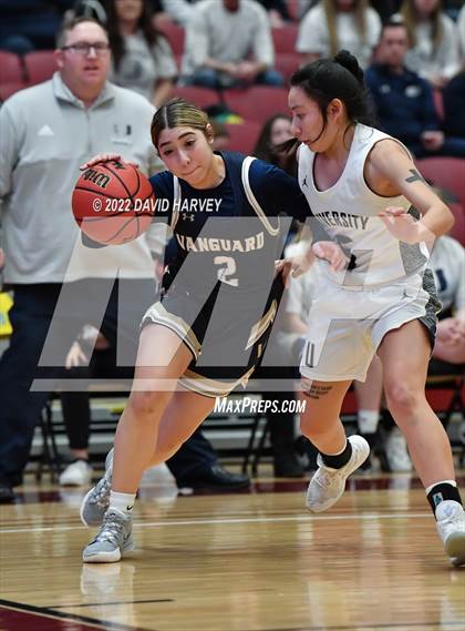 Thumbnail 1 in The Vanguard School vs. University (CHSAA 3A Final 4) photogallery.
