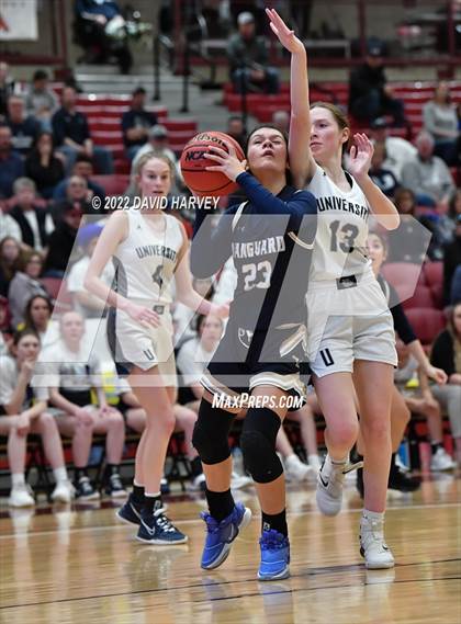 Thumbnail 1 in The Vanguard School vs. University (CHSAA 3A Final 4) photogallery.