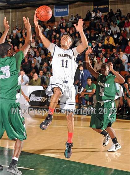 Thumbnail 2 in Elmont Memorial vs. Baldwin (Class AA Semifinal) photogallery.