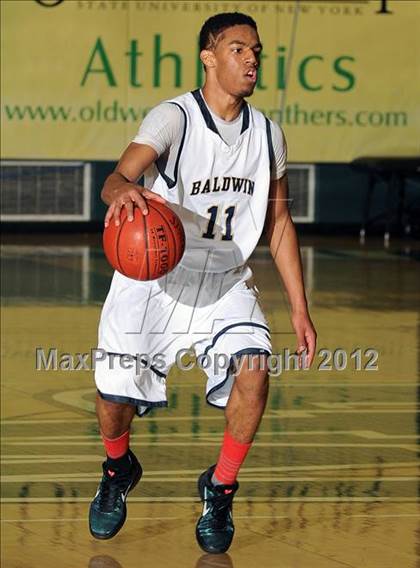 Thumbnail 2 in Elmont Memorial vs. Baldwin (Class AA Semifinal) photogallery.