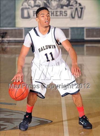 Thumbnail 3 in Elmont Memorial vs. Baldwin (Class AA Semifinal) photogallery.