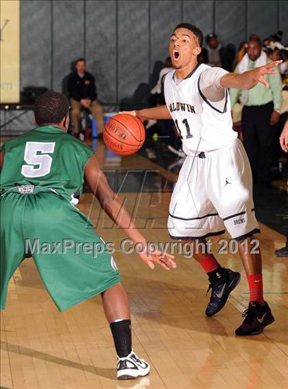 Thumbnail 2 in Elmont Memorial vs. Baldwin (Class AA Semifinal) photogallery.