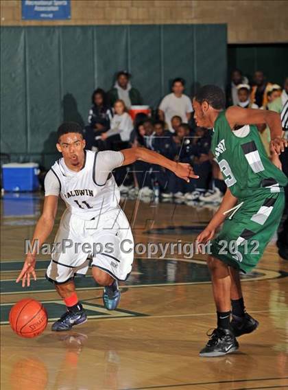Thumbnail 2 in Elmont Memorial vs. Baldwin (Class AA Semifinal) photogallery.