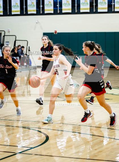 Thumbnail 2 in Rising Sun vs. Tri-State Christian photogallery.