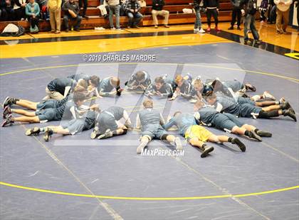 Thumbnail 3 in Gray's Creek vs Cape Fear (State Duals Round 3) photogallery.