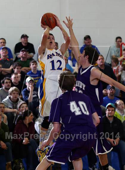Thumbnail 2 in Johnsonburg vs. Coudersport (District IX A Quarter Final) photogallery.