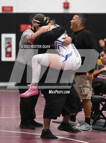 Thumbnail 1 in CIF-SS Girls Masters Wrestling 2/2 photogallery.