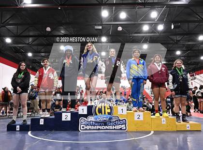 Thumbnail 1 in CIF-SS Girls Masters Wrestling 2/2 photogallery.