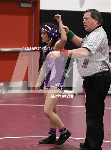 Thumbnail 2 in CIF-SS Girls Masters Wrestling 2/2 photogallery.