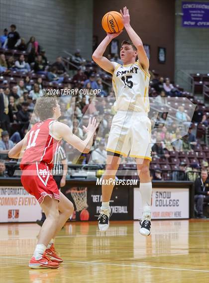 Thumbnail 2 in Manti vs. Emery (UHSAA 3A 5th / 6th Place) photogallery.
