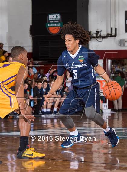 Thumbnail 2 in La Lumiere vs. Montverde Academy (DICK's National Tournament Semifinals) photogallery.