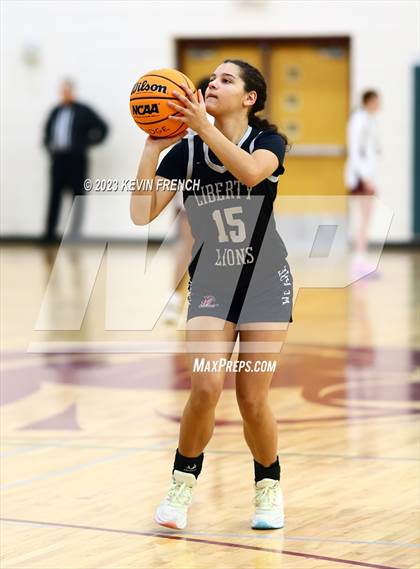 Thumbnail 1 in Mountain Ridge vs Liberty (Mountain Ridge Girls Basketball Invitational) photogallery.
