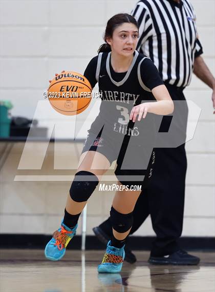 Thumbnail 2 in Mountain Ridge vs Liberty (Mountain Ridge Girls Basketball Invitational) photogallery.