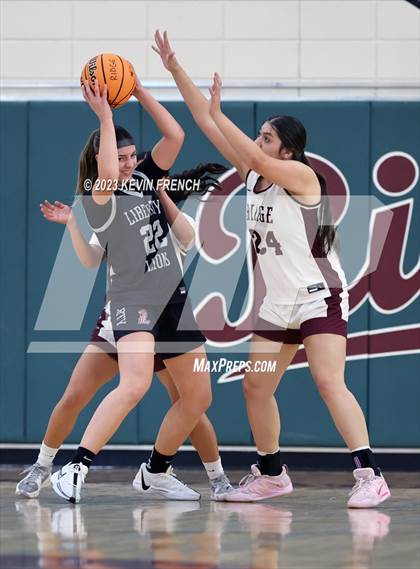 Thumbnail 3 in Mountain Ridge vs Liberty (Mountain Ridge Girls Basketball Invitational) photogallery.