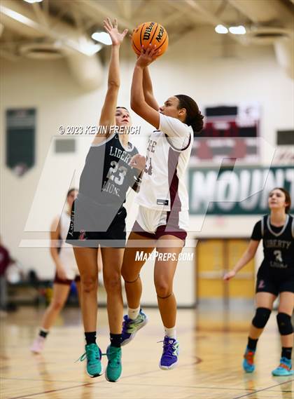 Thumbnail 2 in Mountain Ridge vs Liberty (Mountain Ridge Girls Basketball Invitational) photogallery.