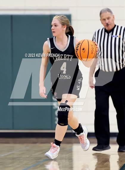 Thumbnail 3 in Mountain Ridge vs Liberty (Mountain Ridge Girls Basketball Invitational) photogallery.