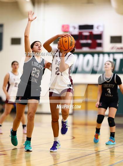 Thumbnail 3 in Mountain Ridge vs Liberty (Mountain Ridge Girls Basketball Invitational) photogallery.