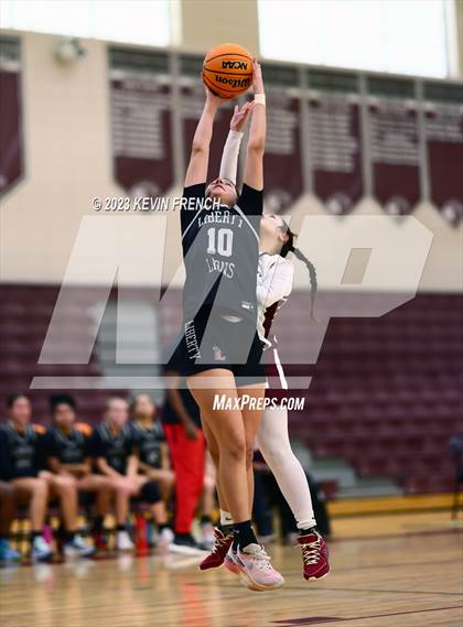 Thumbnail 1 in Mountain Ridge vs Liberty (Mountain Ridge Girls Basketball Invitational) photogallery.