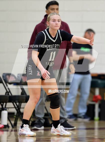 Thumbnail 2 in Mountain Ridge vs Liberty (Mountain Ridge Girls Basketball Invitational) photogallery.