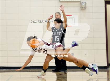 Thumbnail 3 in Mountain Ridge vs Liberty (Mountain Ridge Girls Basketball Invitational) photogallery.