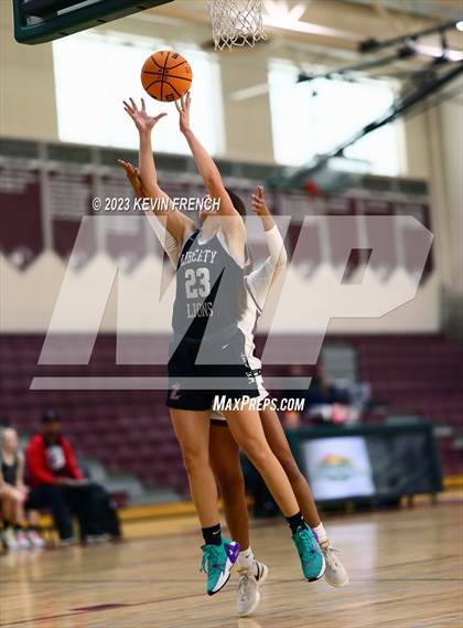 Thumbnail 3 in Mountain Ridge vs Liberty (Mountain Ridge Girls Basketball Invitational) photogallery.