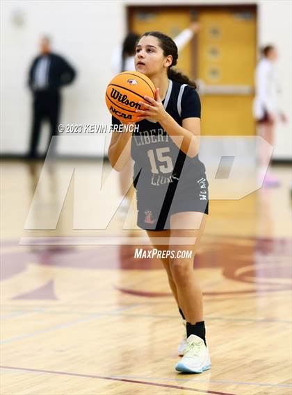 Thumbnail 3 in Mountain Ridge vs Liberty (Mountain Ridge Girls Basketball Invitational) photogallery.