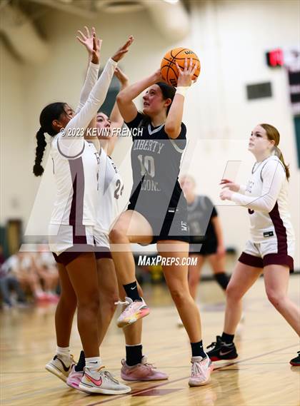 Thumbnail 3 in Mountain Ridge vs Liberty (Mountain Ridge Girls Basketball Invitational) photogallery.