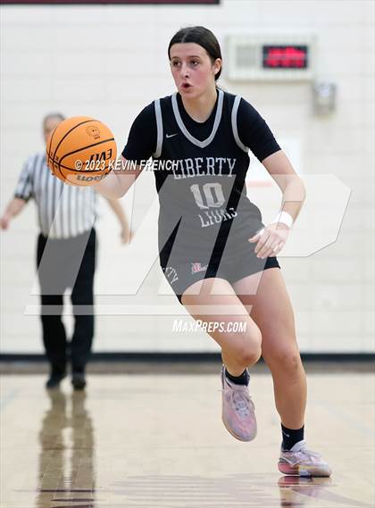 Thumbnail 3 in Mountain Ridge vs Liberty (Mountain Ridge Girls Basketball Invitational) photogallery.