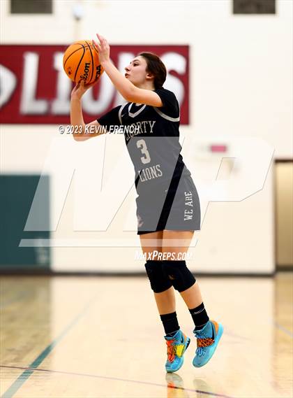 Thumbnail 3 in Mountain Ridge vs Liberty (Mountain Ridge Girls Basketball Invitational) photogallery.