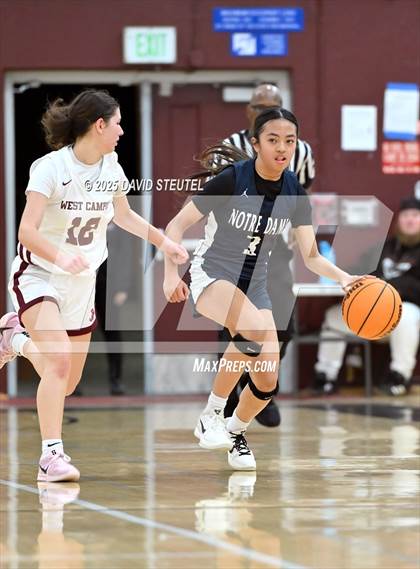 Thumbnail 3 in Notre Dame @ West Campus (CIF State NorCal D4 Round 1) photogallery.