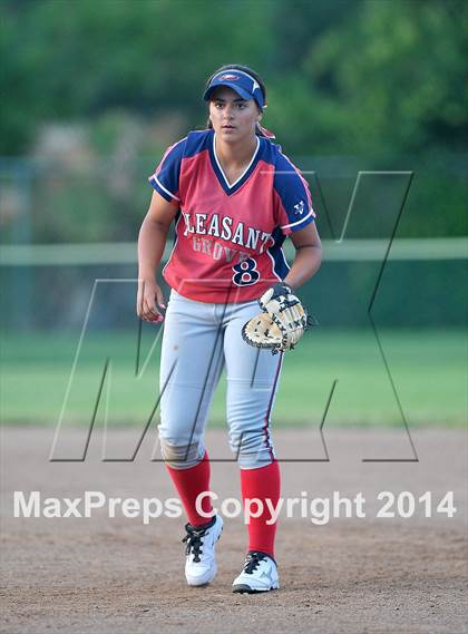 Thumbnail 1 in Pleasant Grove vs. Vacaville (CIF SJS Final - Game 2) photogallery.