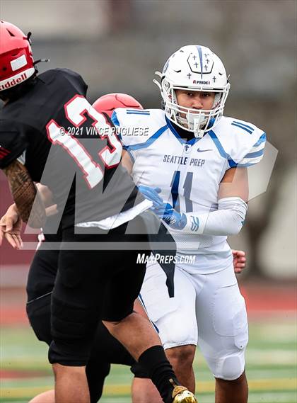 Thumbnail 2 in Seattle Prep @ Yelm (3A Playoffs) photogallery.