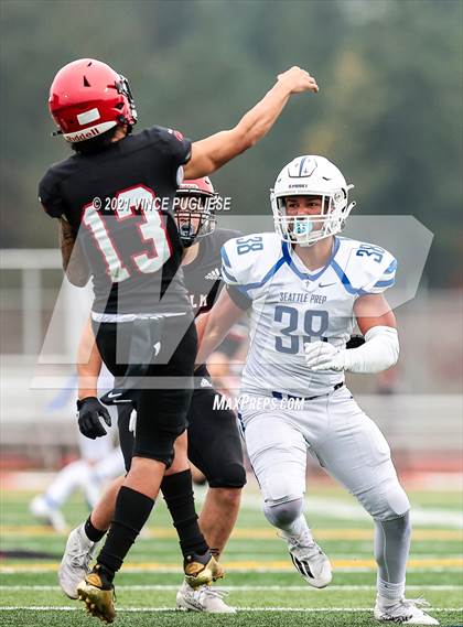 Thumbnail 3 in Seattle Prep @ Yelm (3A Playoffs) photogallery.