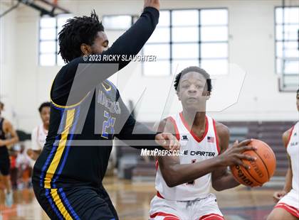 Thumbnail 2 in SIUE East St. Louis Charter vs. Hancock photogallery.