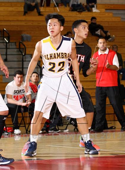 Thumbnail 1 in South Gate vs. Alhambra (Whittier Holiday Invitational) photogallery.