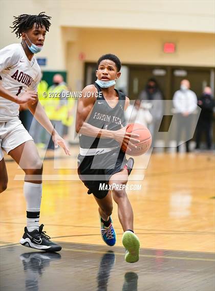 Thumbnail 1 in Edison Tech @ Aquinas Institute (NYSPHSAA Section V Class AA Semifinal) photogallery.