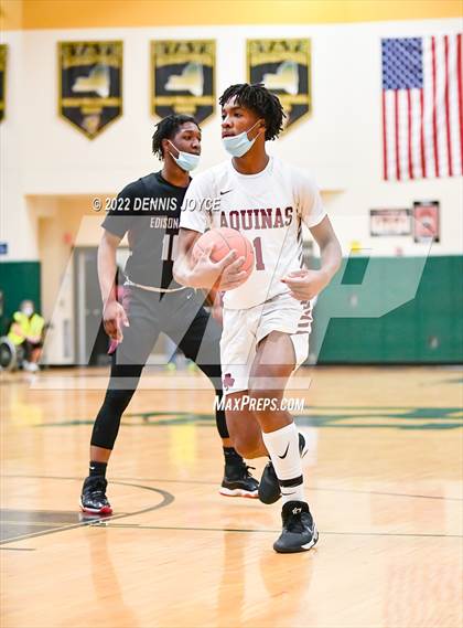 Thumbnail 3 in Edison Tech @ Aquinas Institute (NYSPHSAA Section V Class AA Semifinal) photogallery.
