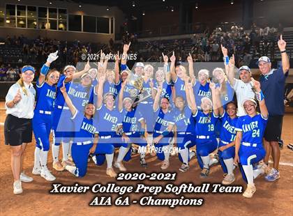 Thumbnail 3 in  Xavier College Prep vs. Red Mountain (AIA 6A Final - Awards) photogallery.