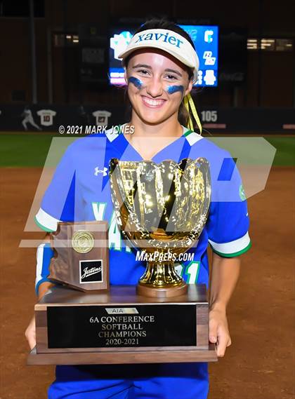 Thumbnail 1 in  Xavier College Prep vs. Red Mountain (AIA 6A Final - Awards) photogallery.