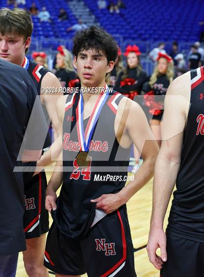 Thumbnail 1 in Lipan vs. New Home (UIL 2A Basketball Semifinal Medal Ceremony) photogallery.
