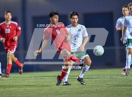 Thumbnail 2 in Reagan [Ronald] vs Juarez-Lincoln (Class 6A Region 4 Semifinal) photogallery.