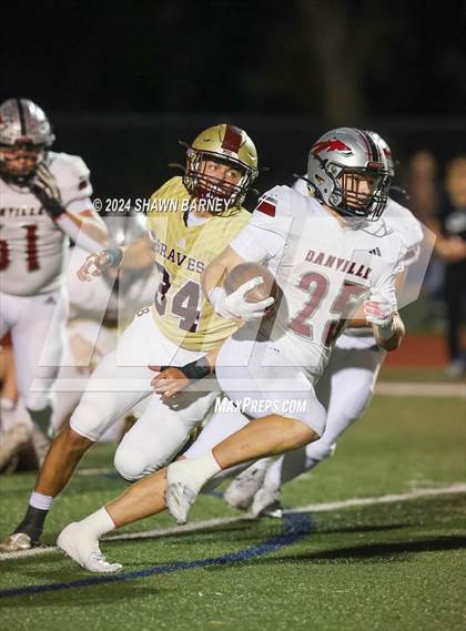 Thumbnail 3 in Danville @ Brebeuf Jesuit Preparatory (IHSAA 4A S22 Round 1) photogallery.